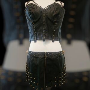 NWT Signal Studded Corset Top And Skirt Set DARKER WAVS